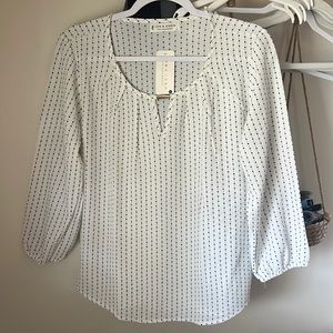 Diamond shaped polkadot, top with gold accent